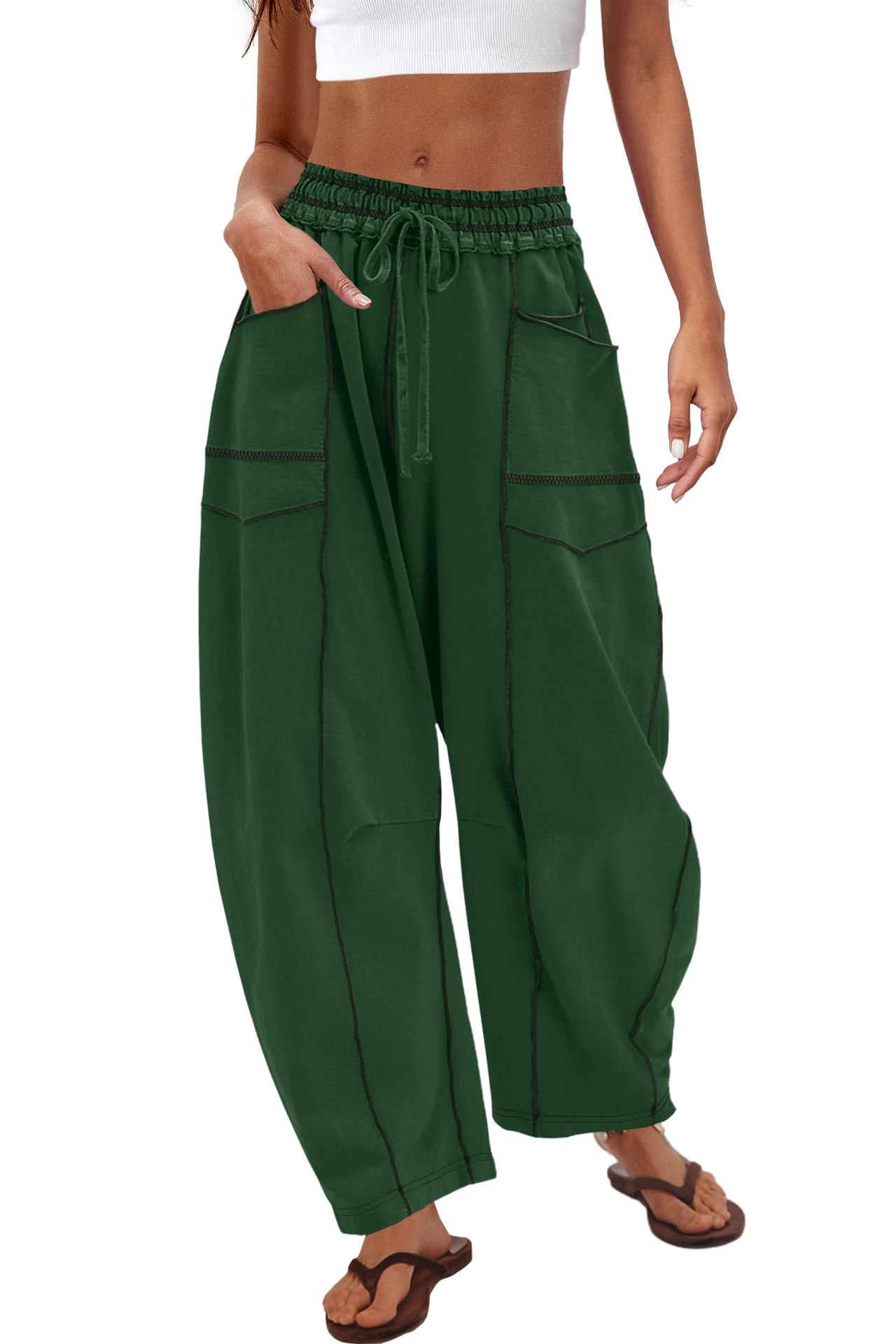 Women’s High-Waist Wide-Leg Sweatpants | Loose Fit Casual Joggers for Fall & Winter
