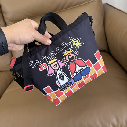 Cartoon new trend large capacity messenger handbag L137 18 * 26