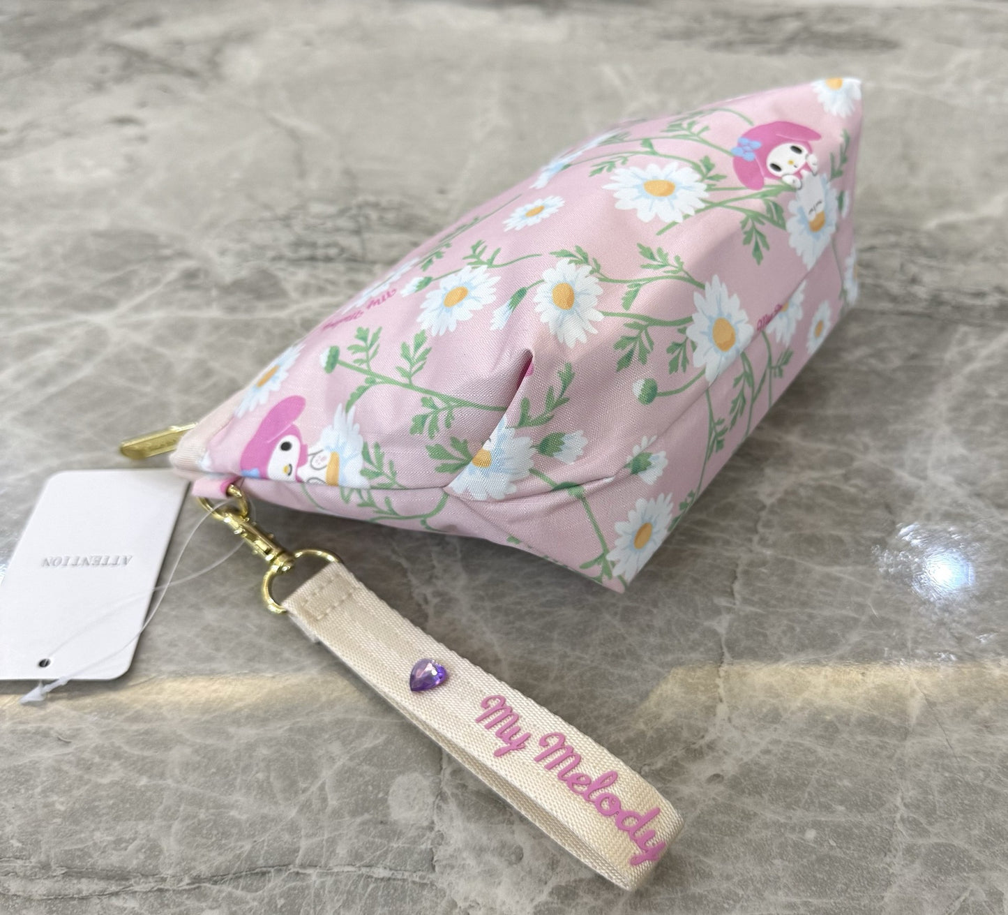 New clutch bag fashion printed cosmetic bag 2725 comes with a hand strap.