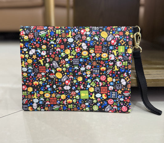 Women's hand rope, hand bag, two zippers, cosmetic bag, change bag, mobile phone bag.