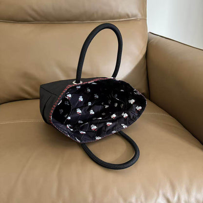 Handbag Female alphabet printed nylon handbag Small tote bag tote bag 1114