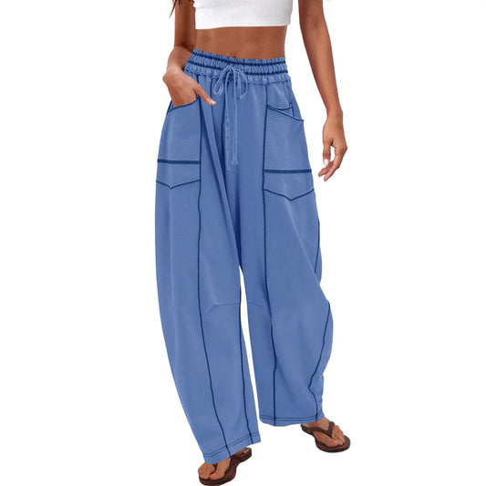 Women’s High-Waist Wide-Leg Sweatpants | Loose Fit Casual Joggers for Fall & Winter
