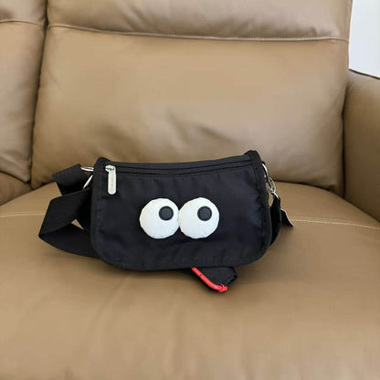 Cartoon bag unmarked female messenger bag new casual anti-splashing small square bag shoulder cloth bag H020