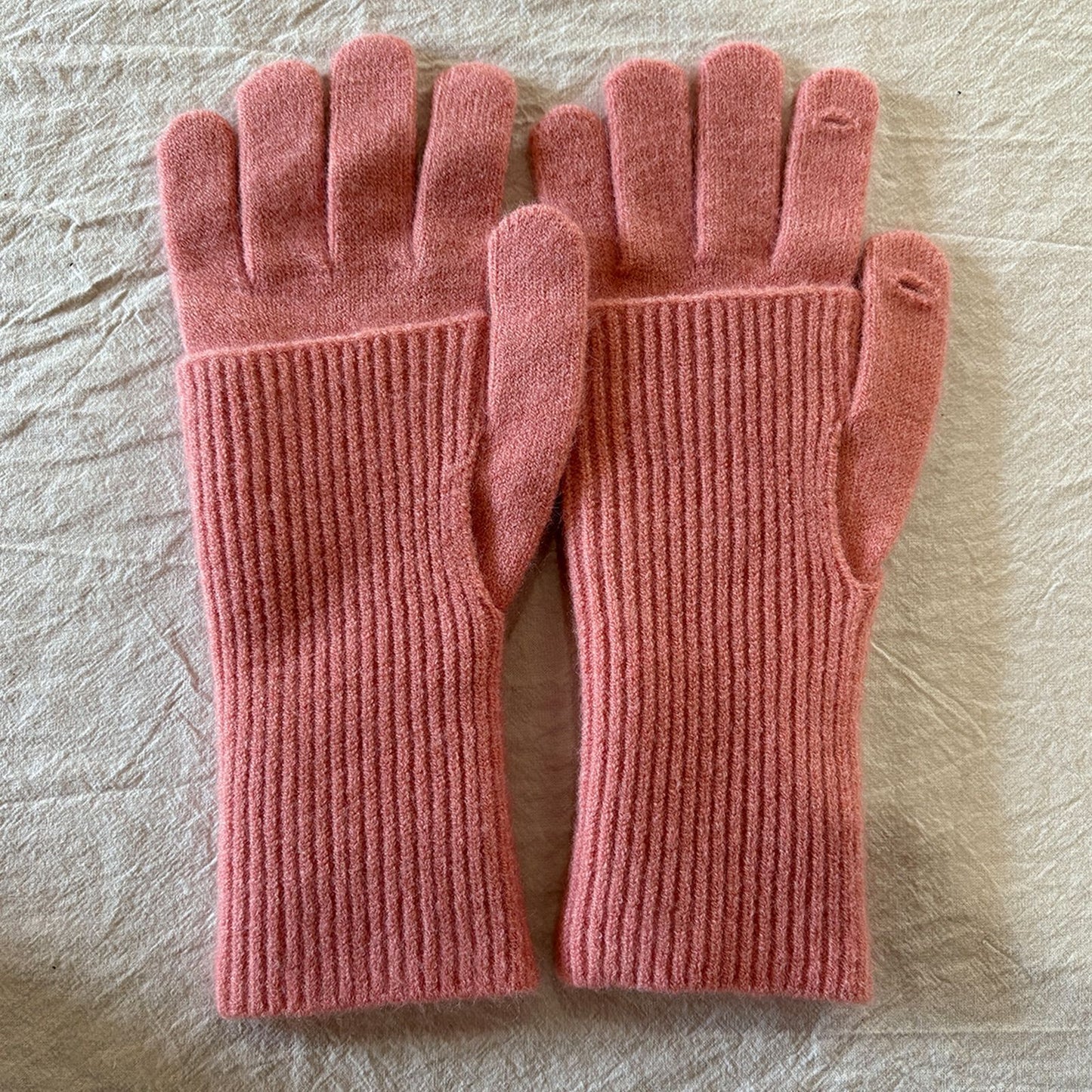 Women’s Wool Blend Detachable Knitted Gloves – Winter Warm Fingerless & Full-Finger Two-Way Touchscreen Gloves