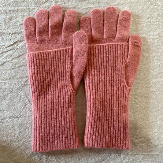 Women’s Wool Blend Detachable Knitted Gloves – Winter Warm Fingerless & Full-Finger Two-Way Touchscreen Gloves