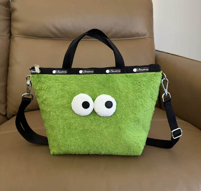 Cartoon New Trendy Large Capacity Crossbody Tote Bag L137 Size 30 Length / Height 19