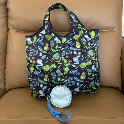 Cartoon, new cute and versatile small round bag fashion messenger bag folding shopping bag A129