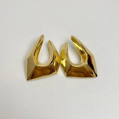 Irregular Geometric Metal Earrings | Women’s Minimalist Luxury Cold Style Jewelry