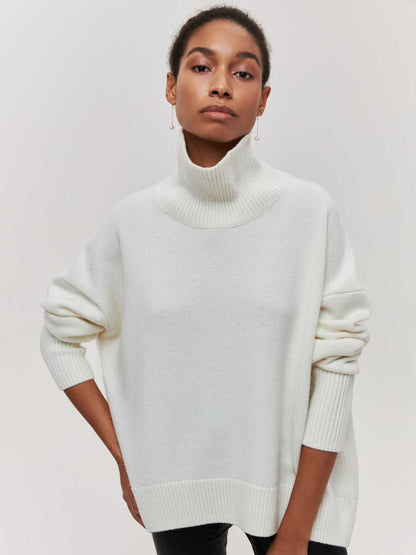 Fall & Winter Loose High Neck Sweater for Women | Cozy and Stylish Pullover