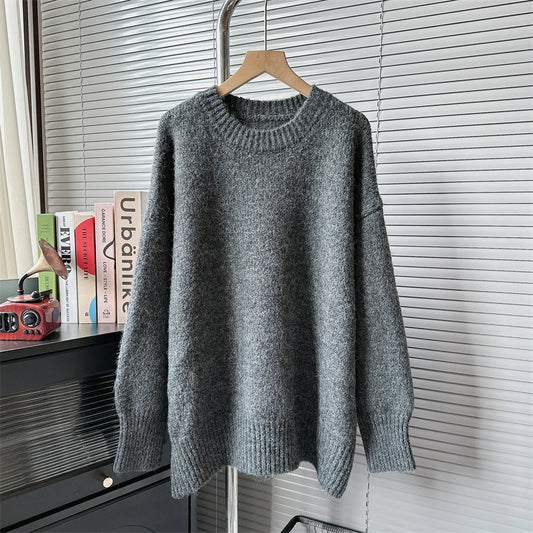 Autumn Winter 2025 Women’s Loose Lazy Pullover Sweater – Soft Cozy Knit Top