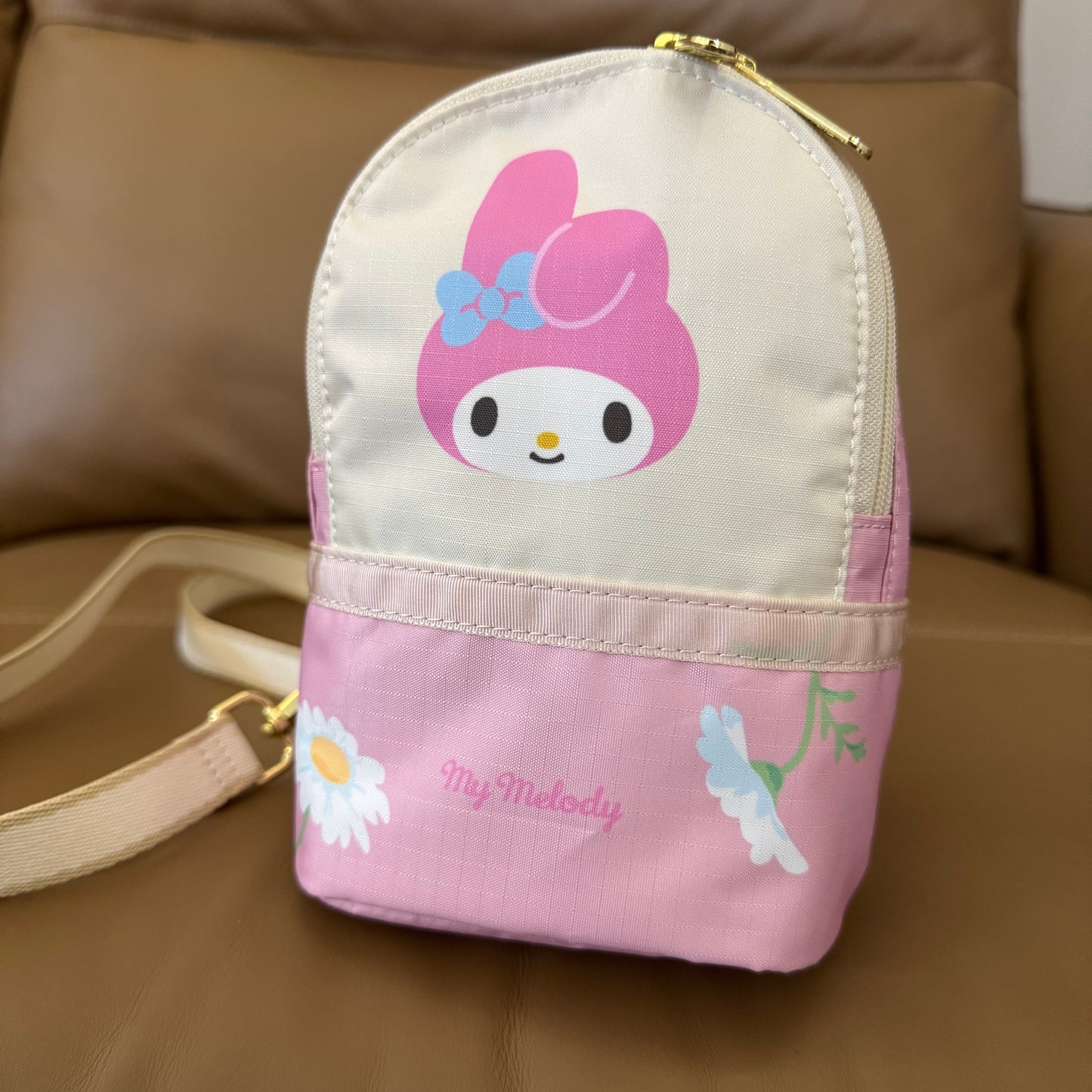 New bag cartoon coin bus card bag multi-layer key bag mini messenger bag 266