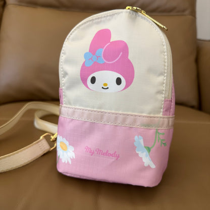 New bag cartoon coin bus card bag multi-layer key bag mini messenger bag 266