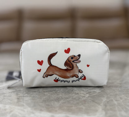 Japanese trend casual small square bag multi-purpose storage bag cartoon clutch bag 6511