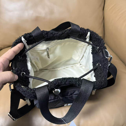New simple drawstring travel commuting portable messenger bag women L217/height 20, width 25