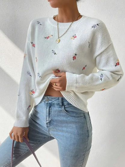 Gentle Chic Knit Sweater | 2025 Early Fall Slimming Loose Crew Neck Pullover