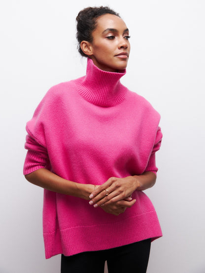 Fall & Winter Loose High Neck Sweater for Women | Cozy and Stylish Pullover