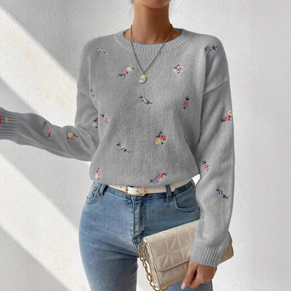 Gentle Chic Knit Sweater | 2025 Early Fall Slimming Loose Crew Neck Pullover