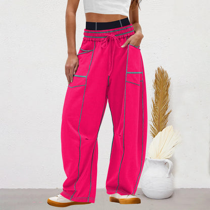 Women’s High-Waist Wide-Leg Sweatpants | Loose Fit Casual Joggers for Fall & Winter