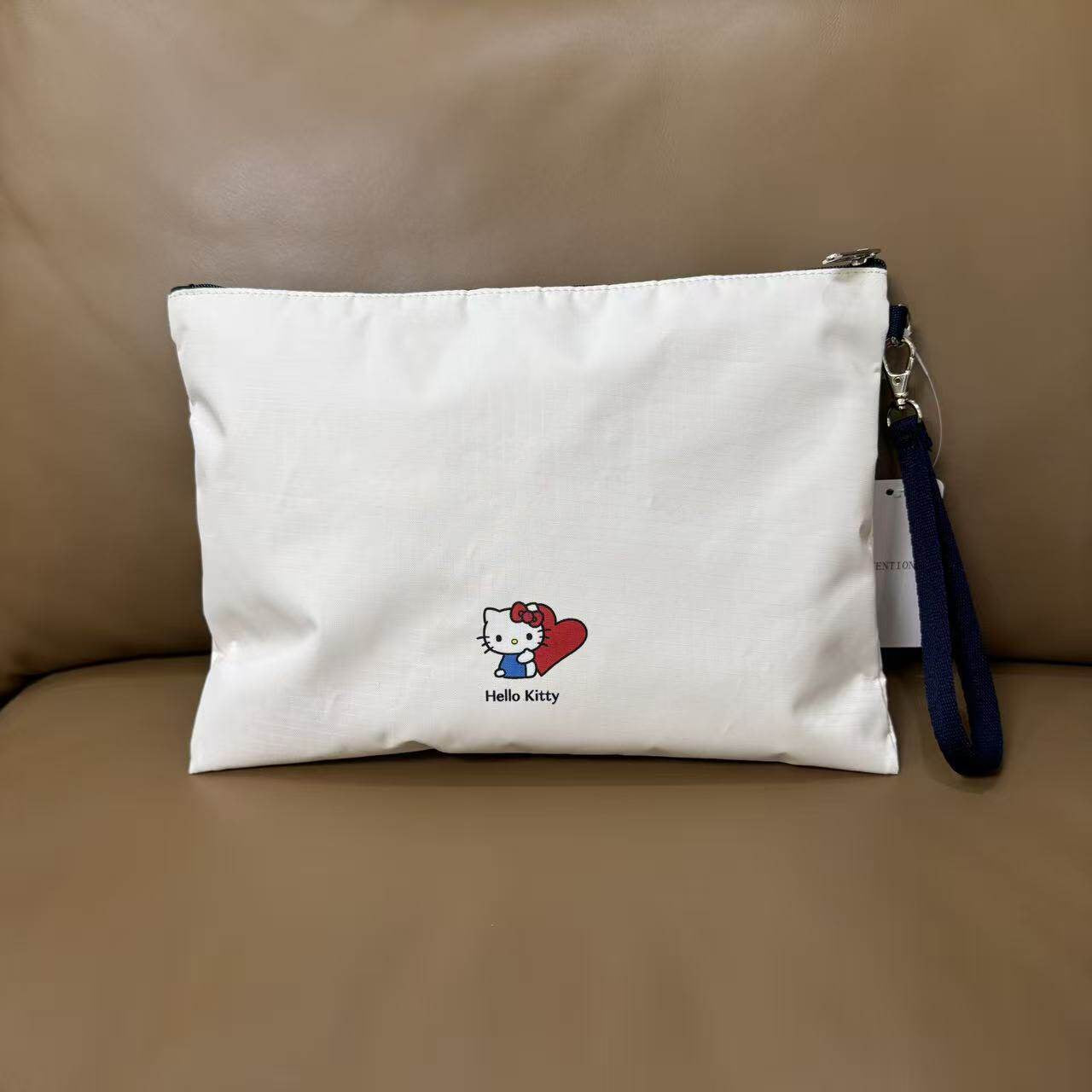 Cartoon Kt cat no standard finishing bag large capacity zipper storage bag enlarged version/