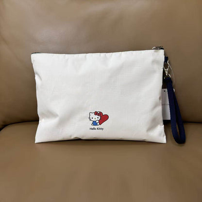 Cartoon Kt cat no standard finishing bag large capacity zipper storage bag enlarged version/