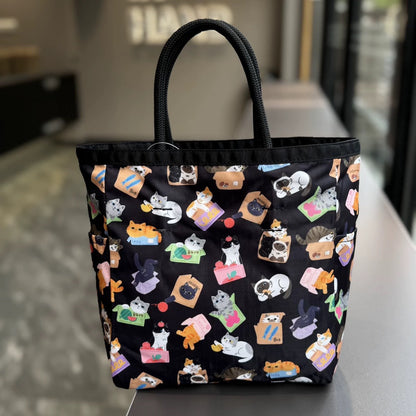 Handbag Female alphabet printed nylon handbag large tote bag tote bag 1114