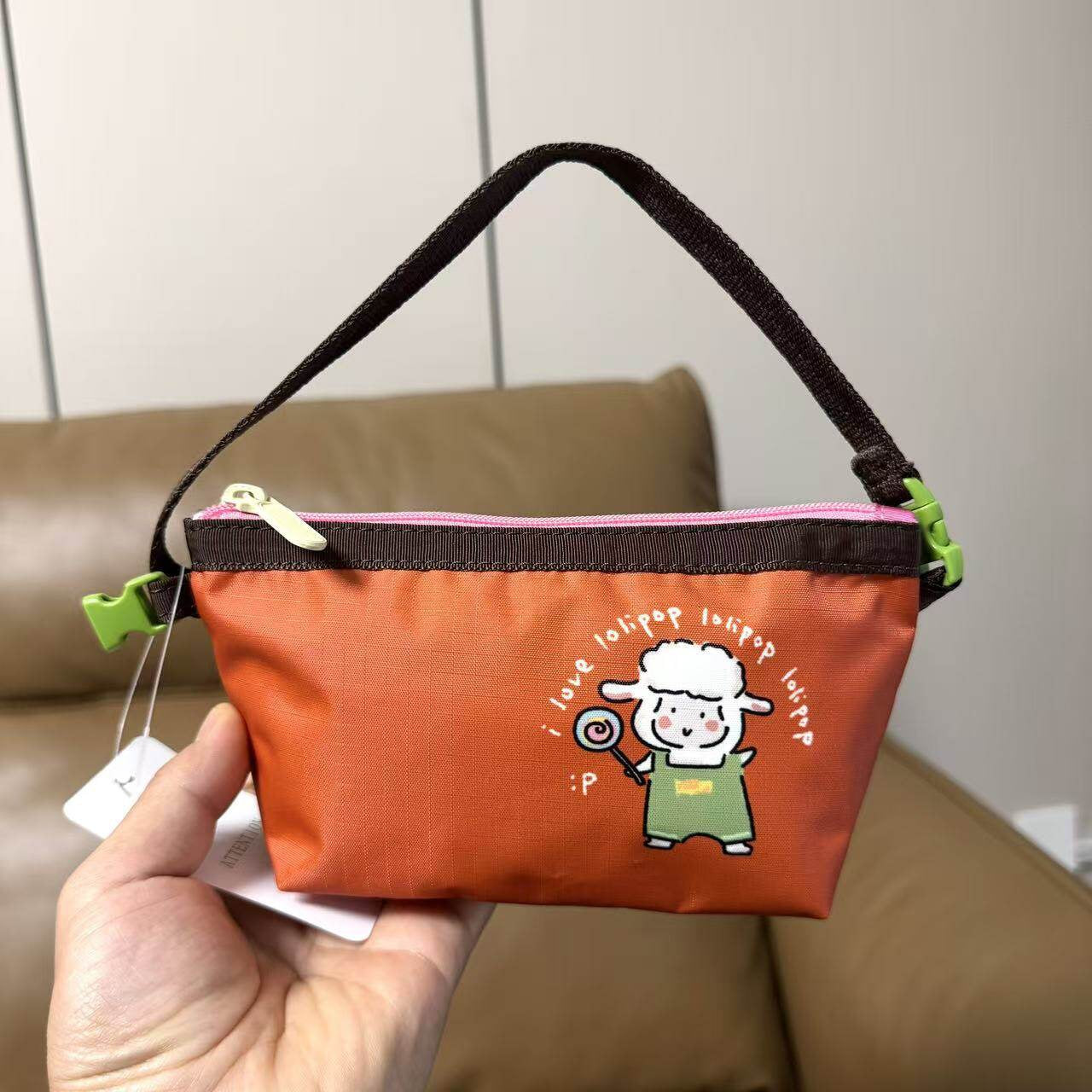 Lamb's new fashionable and lightweight messenger bag is 16 long and 10 high.