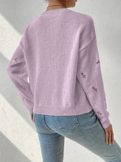 Gentle Chic Knit Sweater | 2025 Early Fall Slimming Loose Crew Neck Pullover
