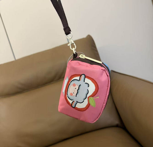 Home has cute pet series cartoon change earphones makeup storage clutch bag 6701 with hand strap