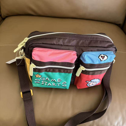 Campus out cute shoulder messenger bag L161 size 26/16/5