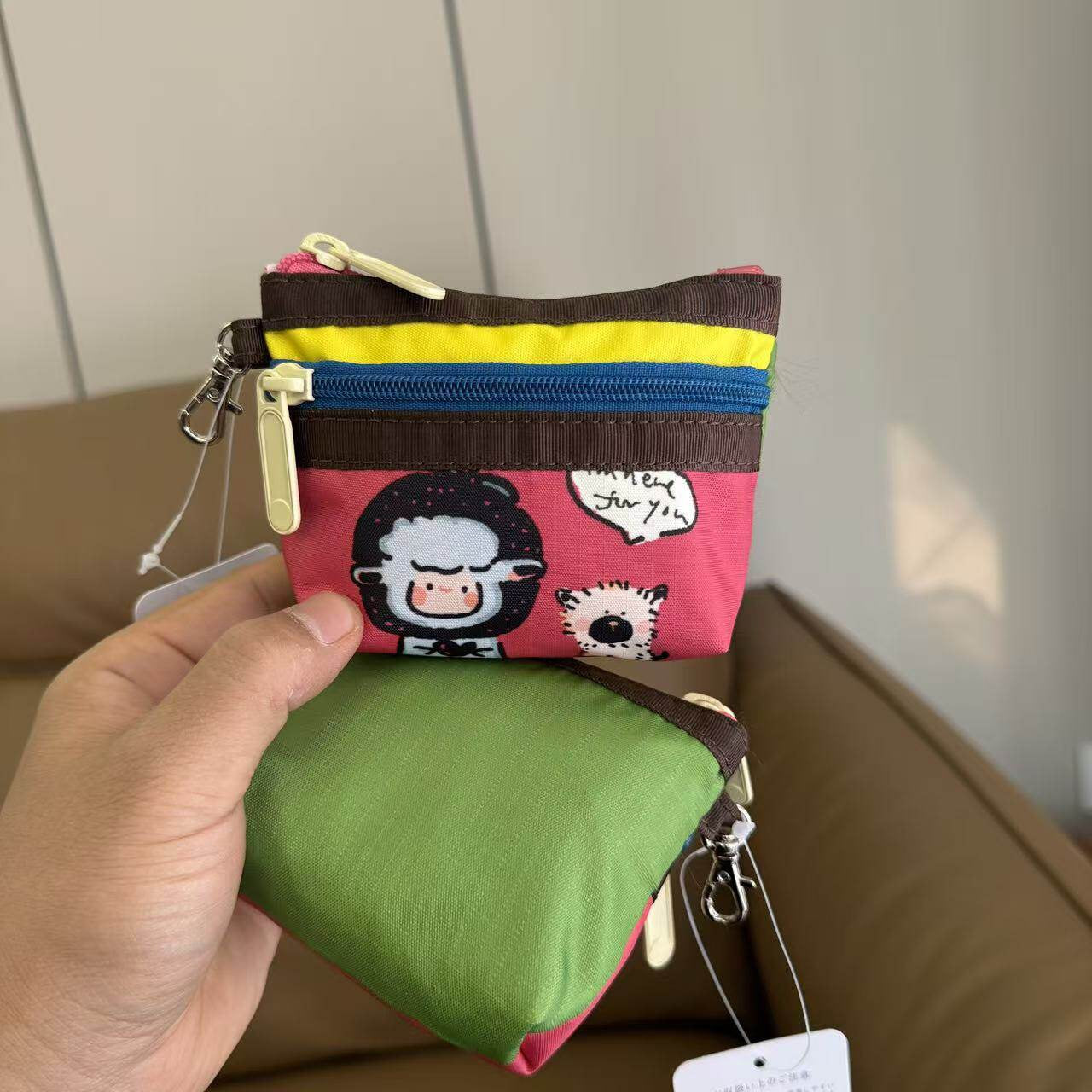 Bubu Home No Standard New Lamb Wallet Earphone Mini Card Bag Storage Bag 3394 Size 12/8/2 cm