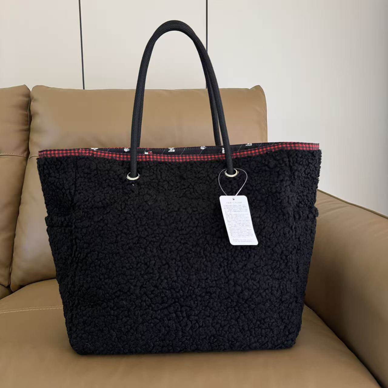 Cartoon handbag female letter printing nylon large tote bag tote bag 1113