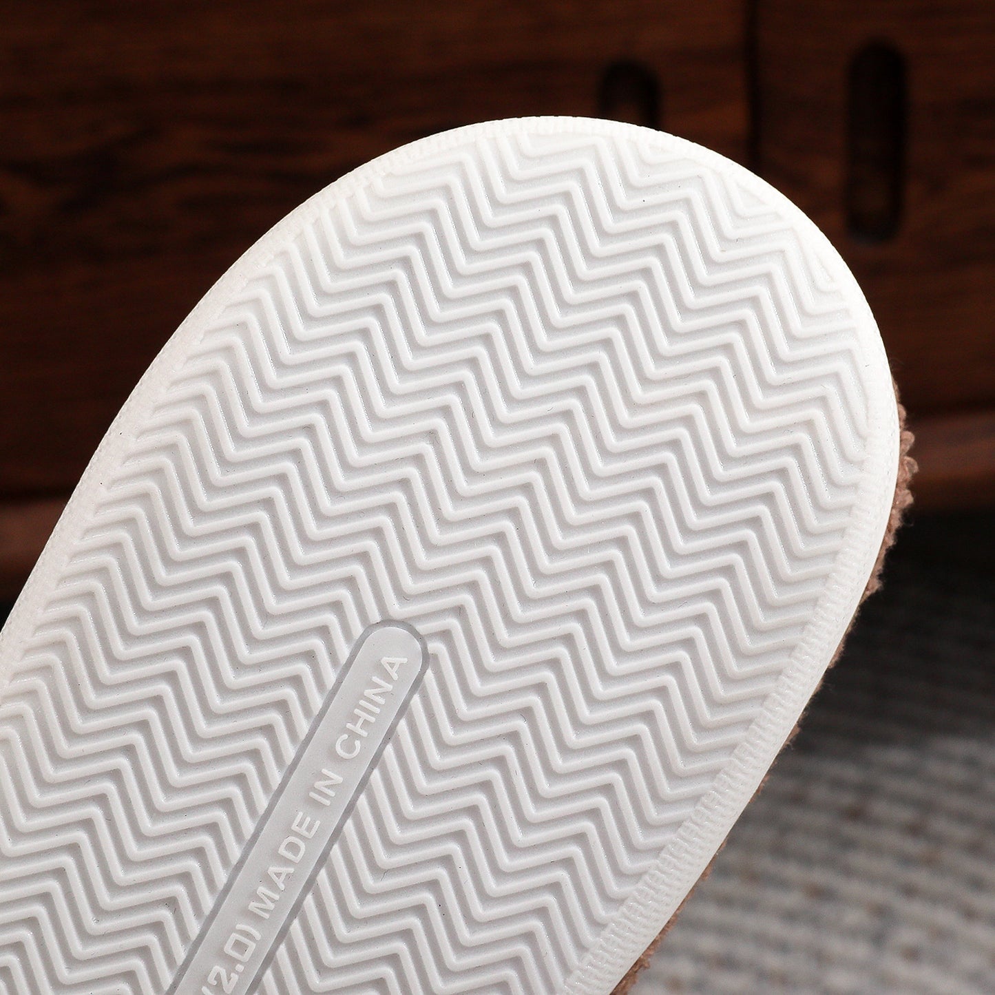 Pink Heart Bow Winter Plush Slippers for Women – Warm Fleece Indoor House Shoes, Soft Cozy Cotton Slides