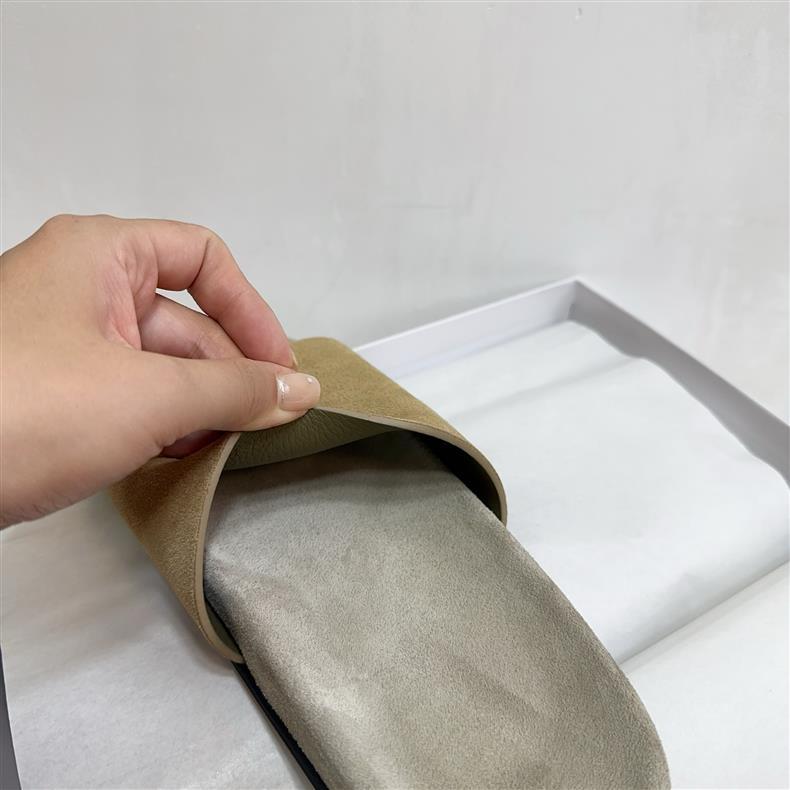 2025 New Women’s Suede Slide Sandals – Casual Half Mules Outdoor Flat Slippers