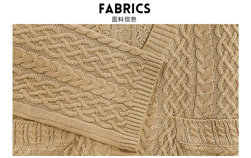 Fall Winter New Short Chunky Cable Knit Cardigan | Loose Fit Cozy Knit Sweater Jacket for Women