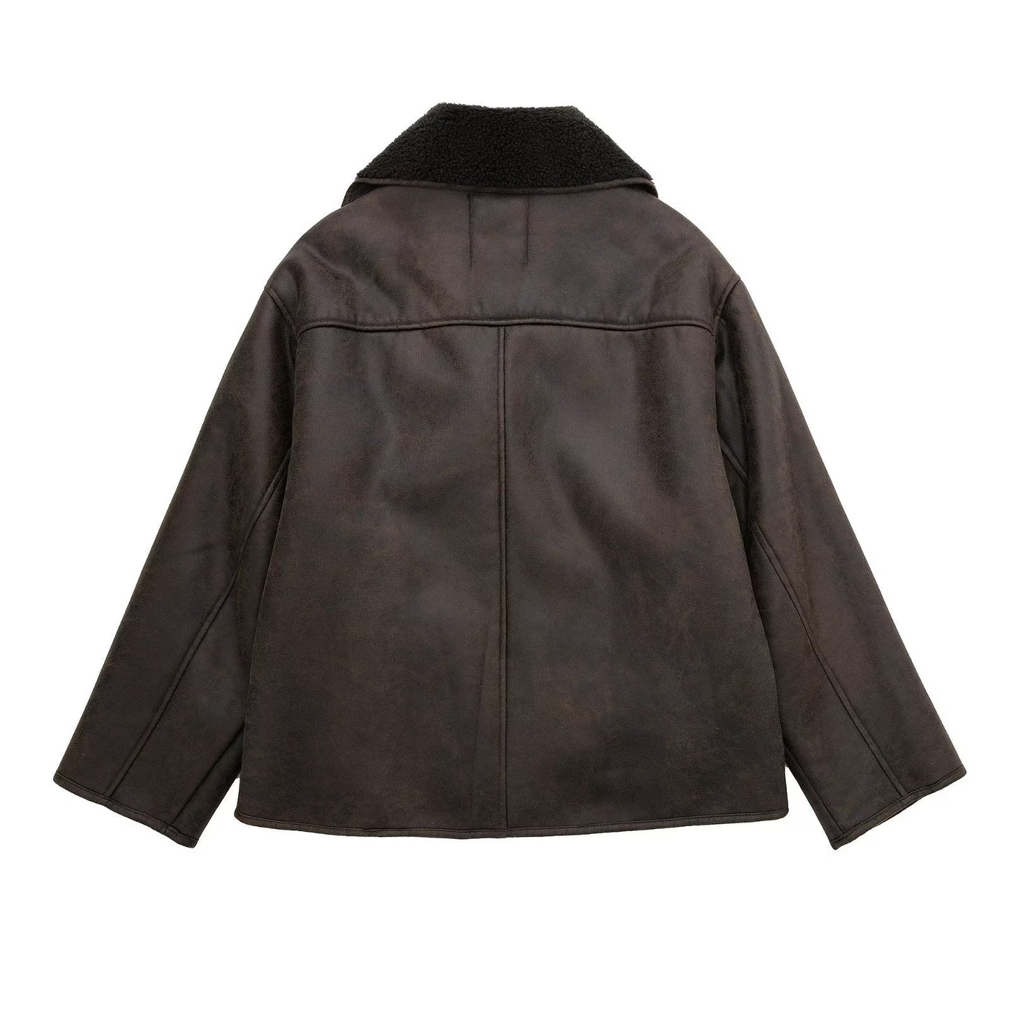 Women’s Shearling Jacket | Oversized Double-Sided Suede Coat · Thick Warm Winter Streetwear
