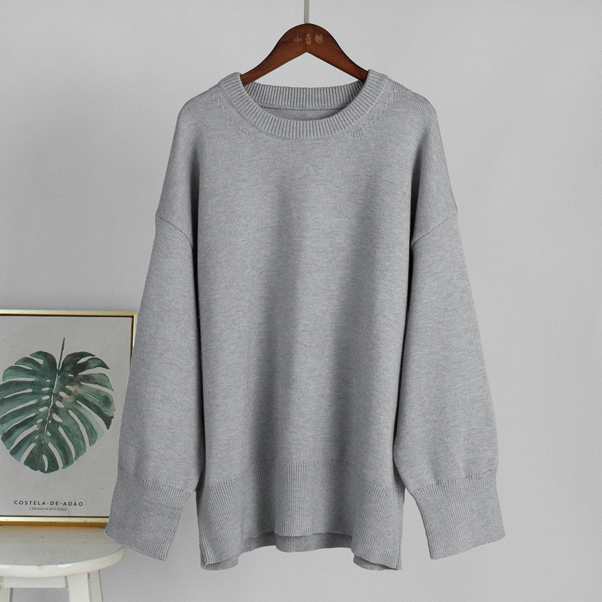 2025 Fall & Winter New Solid Color Crew Neck Sweater | Casual & Versatile Knitted Pullover for Effortless Style