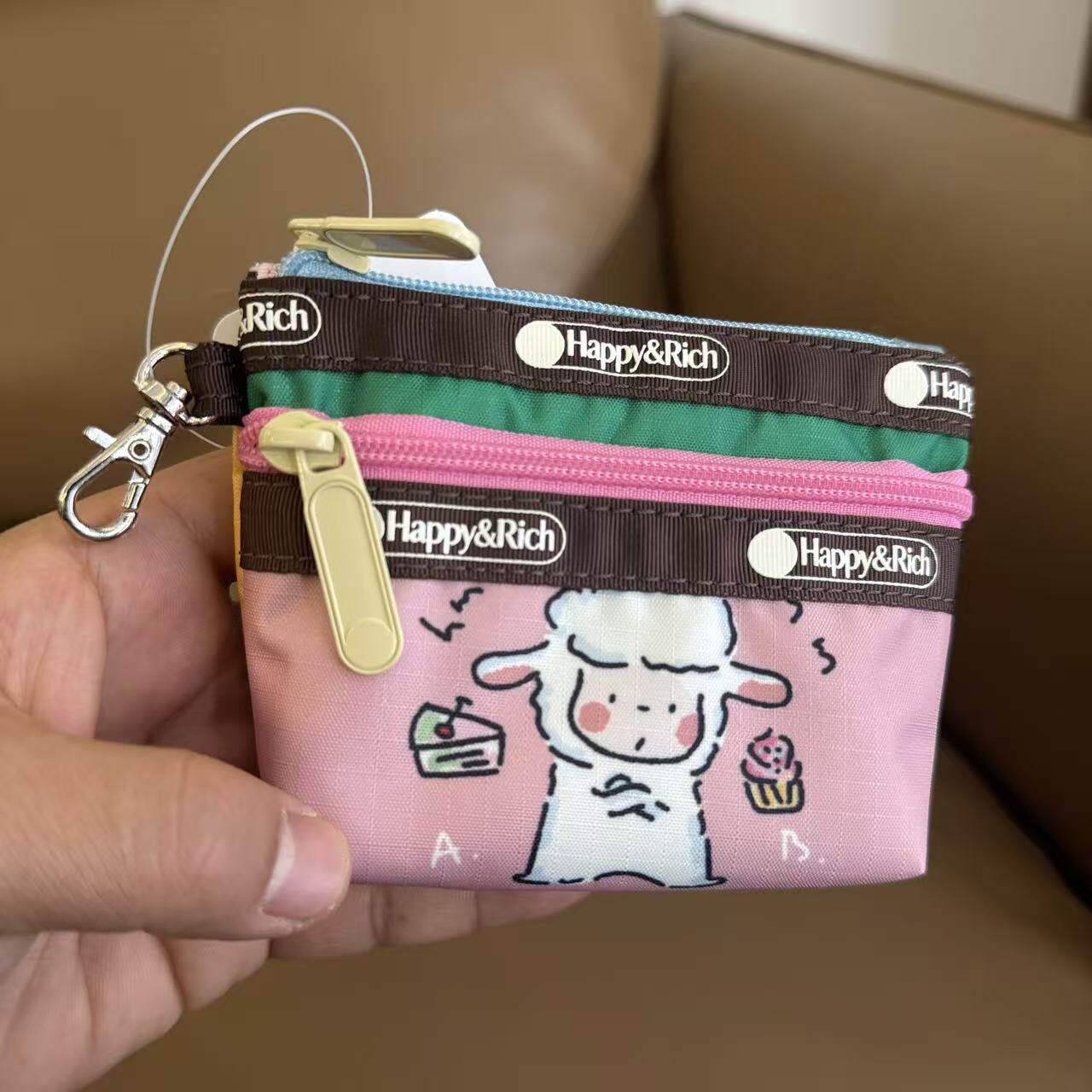 Wallet, earphones, mini card bag, storage bag 3394 size 12/8/2 cm