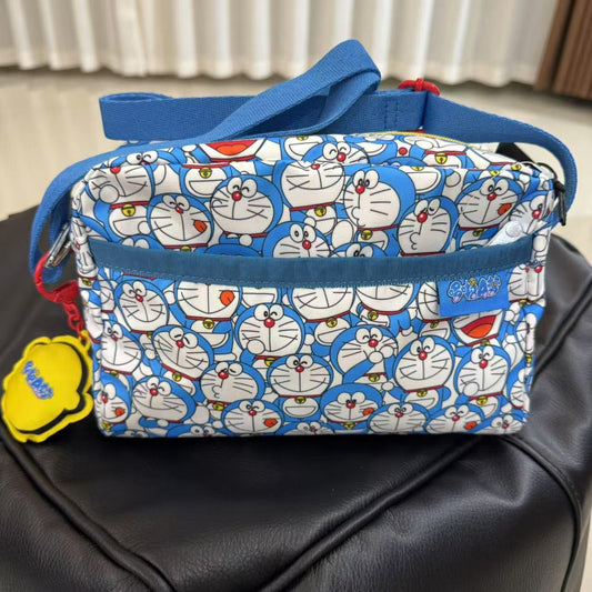 Cartoon fashion shoulder messenger bag multi-compartment large capacity lightweight 2434 printed bag anti-splashing water