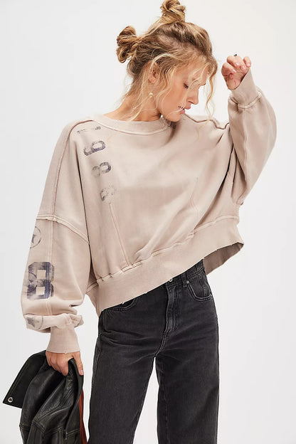 Women’s Printed Sweatshirt | Fashion Loose Casual Pullover Top