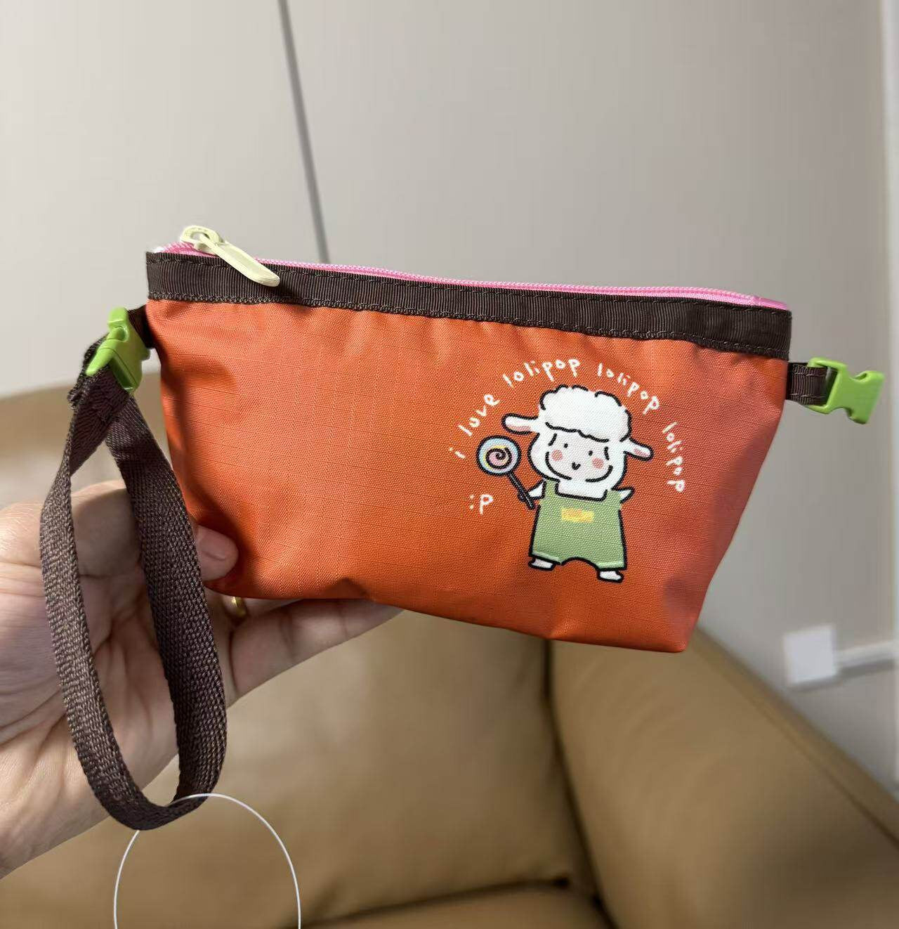 Lamb's new fashionable and lightweight messenger bag is 16 long and 10 high.