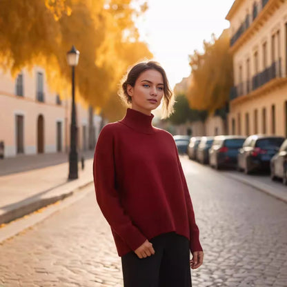 Fall & Winter Loose High Neck Sweater for Women | Cozy and Stylish Pullover