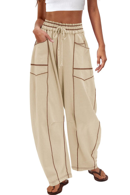 Women’s High-Waist Wide-Leg Sweatpants | Loose Fit Casual Joggers for Fall & Winter