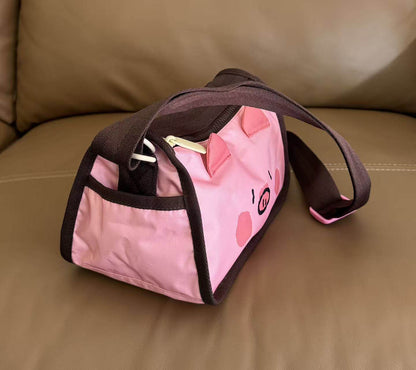 Cartoon bag unmarked female messenger bag new casual anti-splashing small square bag shoulder cloth bag H020