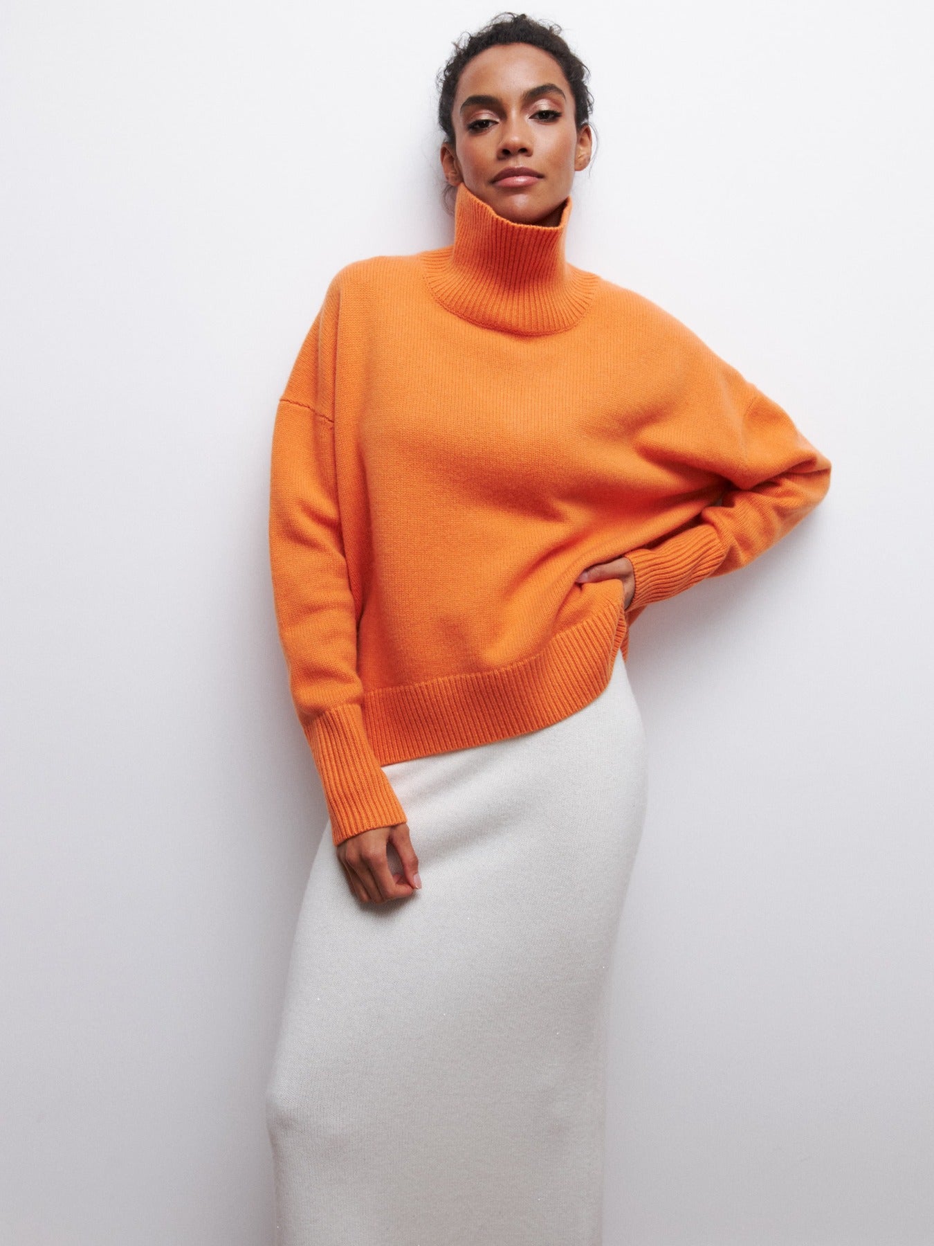 Fall & Winter Loose High Neck Sweater for Women | Cozy and Stylish Pullover