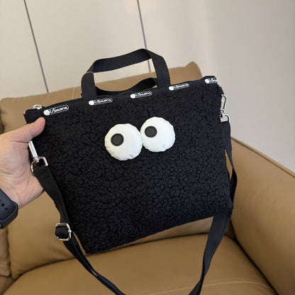 Cartoon New Trendy Large Capacity Crossbody Tote Bag L137 Size 30 Length / Height 19