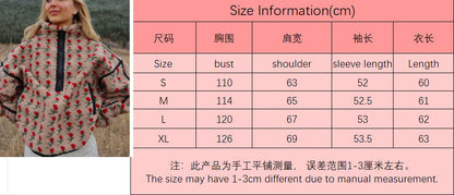Women’s Floral Print Fleece Jacket | Cozy Plush Sweatshirt · Loose Fit Casual Outerwear