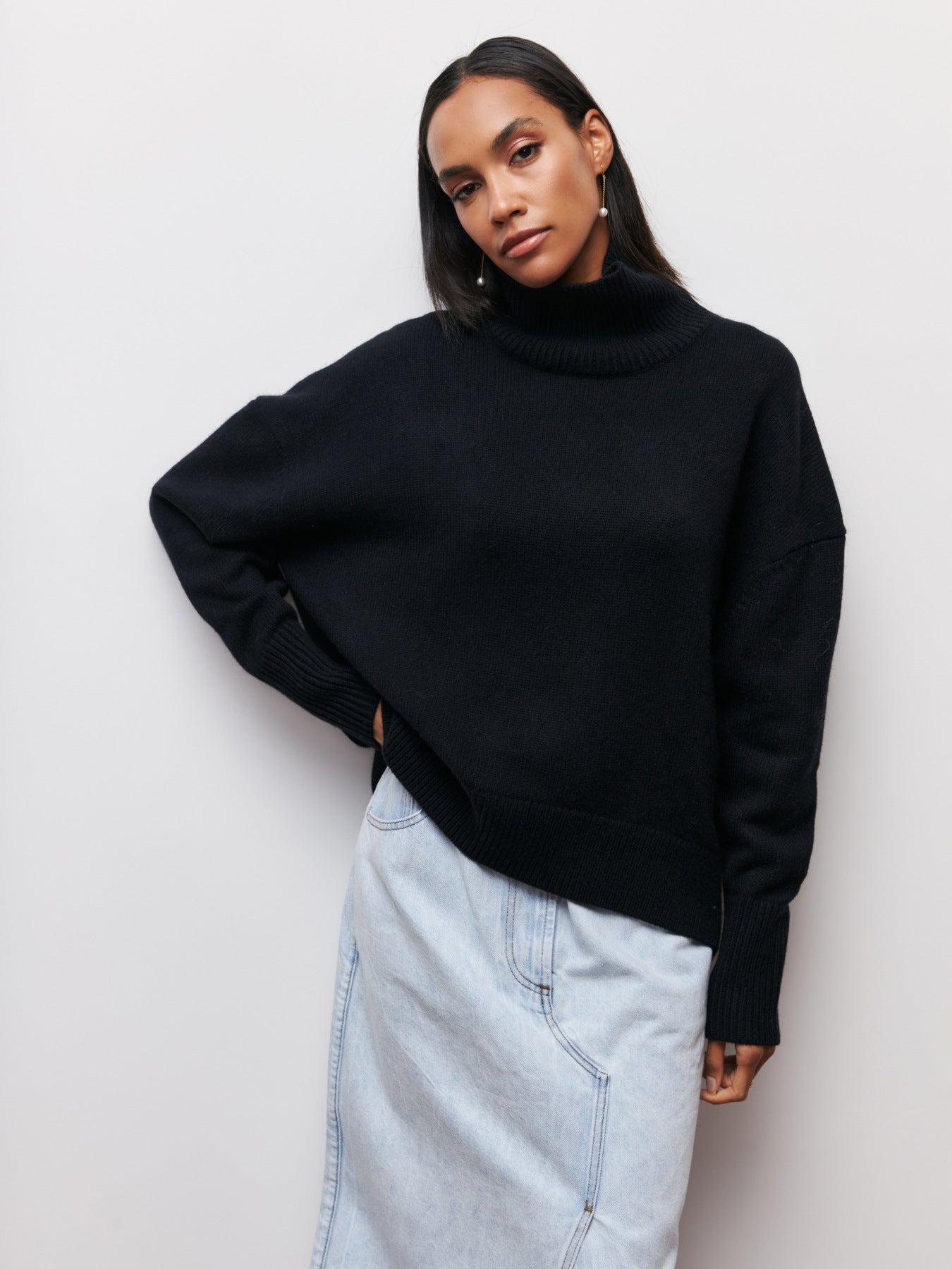 Fall & Winter Loose High Neck Sweater for Women | Cozy and Stylish Pullover