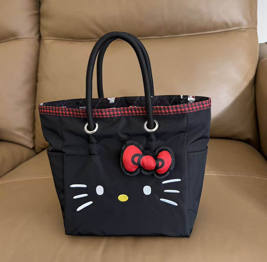 Handbag Female alphabet printed nylon handbag Small tote bag tote bag 1114