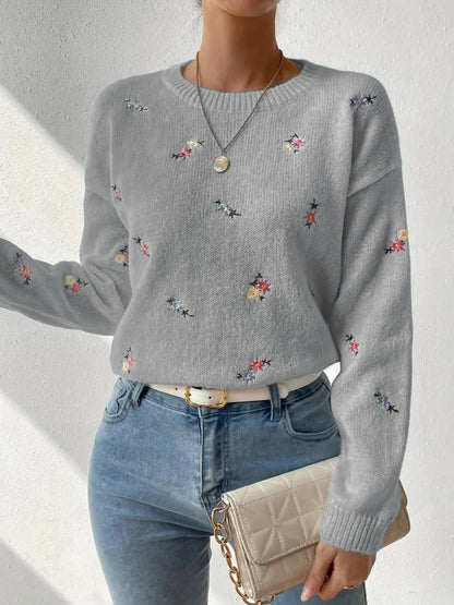 Gentle Chic Knit Sweater | 2025 Early Fall Slimming Loose Crew Neck Pullover