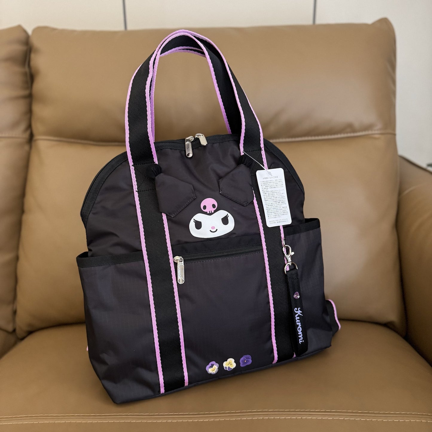 New versatile backpack student schoolbag can be put on trolley case backpack 2442